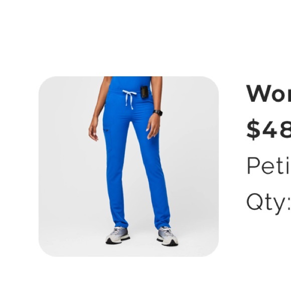 Figs Pants - Figs scrub bottoms large SHORT: Royal blue